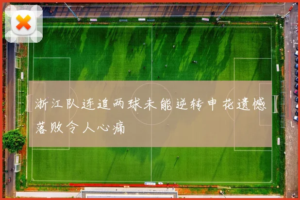 浙江队连追两球未能逆转申花遗憾落败令人心痛